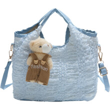 (Blue, -) Moderne Handtasche, Anhänger, Schnellzugriff, Schulter, Alltag, Tasche, Damen, Geräumig