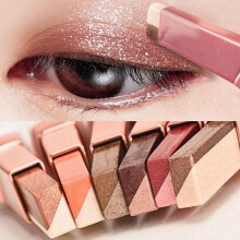 (Matches the image, 06) 2 In 1 Double Color Glitter Eye Shadow Stick Waterproof Gradient Stereo Eyeshadow Palette Bicolor Shimmer Beauty Makeup Tools