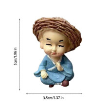 (C) 4-Piece Brazilian Wood Potted Plant Decor Set, Perfect for Home & Office Decoration_qlsg