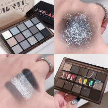 (Matches the image) 18 Colors Eyeshadow Palette Nude Bronze Gold Shimmer Matte Glitter Smokey Eye Makeup Festival Party