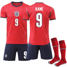 (No. 9 +socks, #26) (No. 9 KANE) England 2026 World Cup Away Red Football Kit/Jersey
