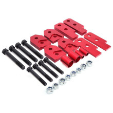 ATV Full Kit 2inch Full Suspension All Terrain Vehicle Lifting Tool Red Fit for Rhino 450/660/700
