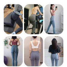 (Black, Extra Large) Women's High Waist Peach Butt Lifting Yoga Pants - Quick Dry, Elastic, Tight Fit for Indoor & Outdoor Sports
