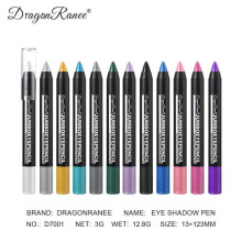 (Matches the image, 06) Smoky Dark Green Eyeshadow Pencil Stick Waterproof Shimmer 12 Shade Metallic Glitter Eye Shadow Highlighter Makeup Tool