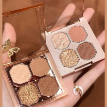(Matches the image, 05) DIKALU Shimmer Matte Eyeshadow Palette Highly Pigmented Long-Lasting 4 Colors