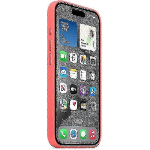 (Guava) For Apple Iphone 15 Pro Silicone Case With Magsafe 1