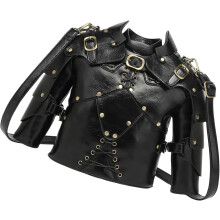 (Black, -) Retro Crossbody Tasche, Mittelalter, Rüstung, Tote, Kette, Geschenk, Damen, Handtasche, Mode