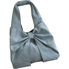 (Light Blue, -) Stilvolle Jeans Schultertasche, Schleifen, Praktisch, Handtasche, Casual, Reise, Alltag, Damen