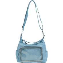 (Blue, -) Klare PU Crossbody Tasche, Verstellbar, Retro, Alltag, Damen, Handtasche, Spacious, Accessoire