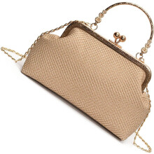 (Khaki, -) Elegante Abendtasche, Damen, Schulter, PU, Geräumig, Verschluss, Handtasche, Accessoire, Clutch