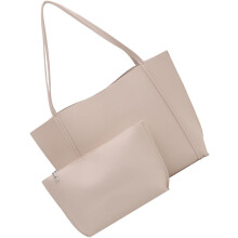(White, -) PU Schultertasche, Koreanisch, Aesthetic, Unterarm, Arbeit, Handtasche, Damen, Tasche, Groß
