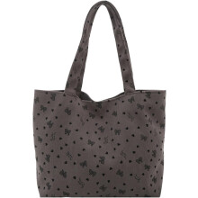 (Gray, -) Corduroy Schultertasche, Hobo, Top Handle, Tote, Unterarm, Damen, Handtasche, Tasche