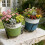Decorative Creative Retro Iron Flower Pot Convenient-Green 9