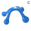 (dark blue) Four Legged Hand Held Massager - Plastic Point Stimulation Tool 1