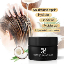 Coconut Oil Hair Mask Repair Dry Split Ends Frizzy Damaged Deeply Moisturize