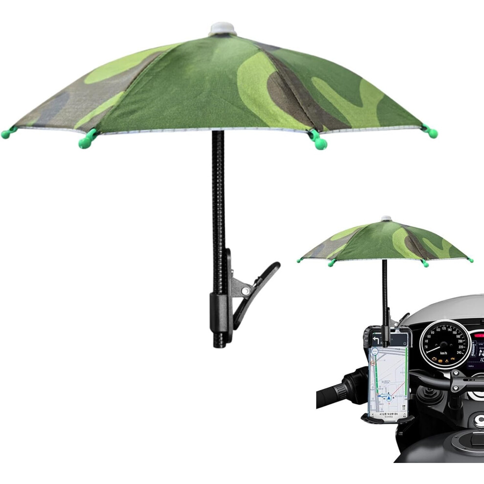 (Camouflage, -) Phone Umbrella, Mini Clip On Shade For Sun Glare Outdoor Activities 5437706441106