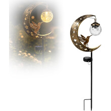 (A*1 Set, -) Halve Maan Zonne-energie Kolibrie Licht - Tuin Padverlichting