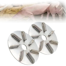 (2pcs, 7 teeth) Pig Hair Removal Tool, 7/9 Blade Stainless Steel Scraper Disc