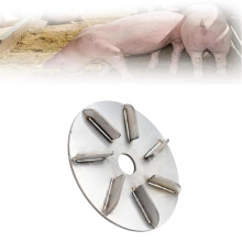 (1pcs, 7 teeth) Pig Hair Removal Tool, 7/9 Blade Stainless Steel Scraper Disc