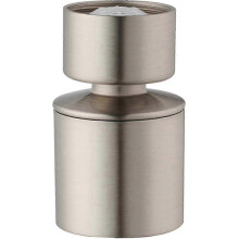 Brushed Nickel Finish Kitchen Sink Faucet Aerator Stainless Steel 360 Degree Swivel Head Dual Spray Water Saving