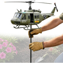 (Vietnam Veteran Uh-1, -) Vietnam Veteraan UH-1 Helicopter Wind Spinner - Tuin Decor