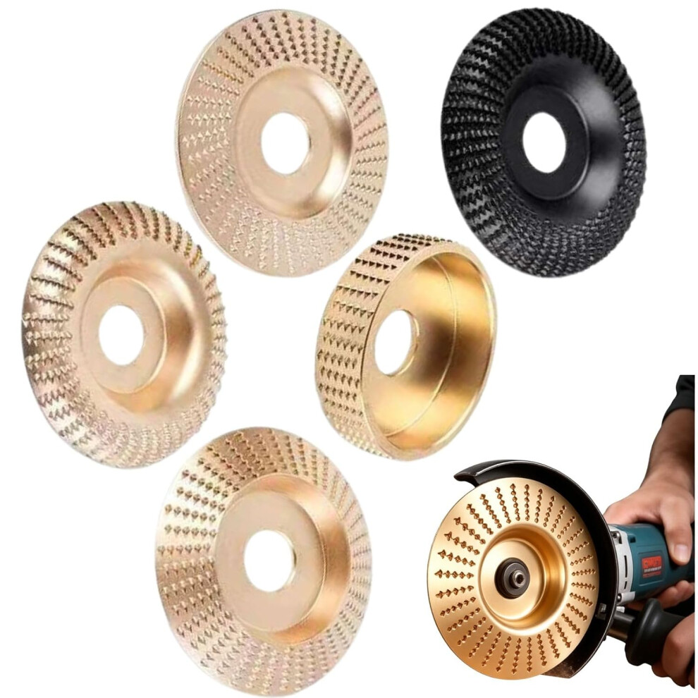 (B, -) Tungsten Carbide Wood Carving Discs, Angle Grinder Attachments Set 5437706449188