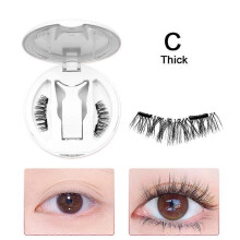 (Thick style) Magnetic eyelashes all-in-one box natural false eyelashes glue-free