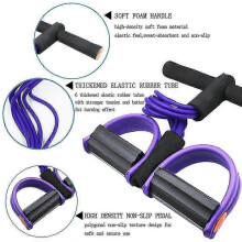 Multifunction Tension Rope, 6-tube Elastic Yoga Pedal Puller Resistance Band, Natural Latex Tension Rope
