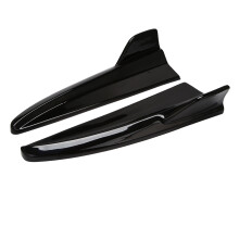 Car Rear Bumper Lip Diffuser Splitter Spoiler for C-Class W205 C180 C200 C300 C63 2015-2021 Black