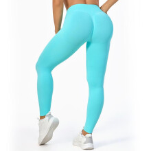 (Peach pink, Large) High-Waist Cross-Leg Yoga Pants Quick-Drying Slimming Sportswear for Women Fitness Leggings