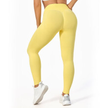 (Grey, Large) High-Waist Cross-Leg Yoga Pants Quick-Drying Slimming Sportswear for Women Fitness Leggings