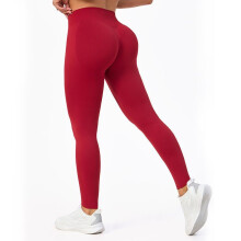 (Light rose red, Small) High-Waist Cross-Leg Yoga Pants Quick-Drying Slimming Sportswear for Women Fitness Leggings