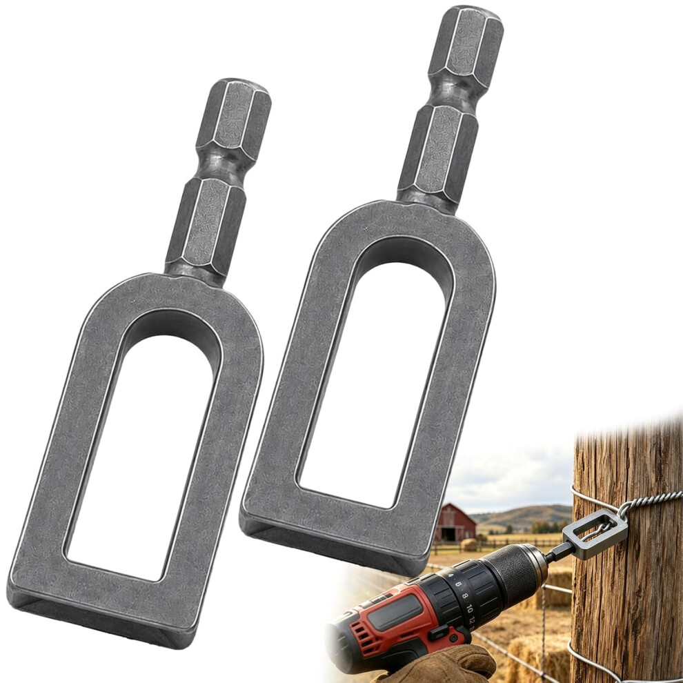 (A 2 Pcs, -) Heavy Duty Wire Twister Tool For Drill, Fence Repair Rebar Tying 3Pcs 5437706451372