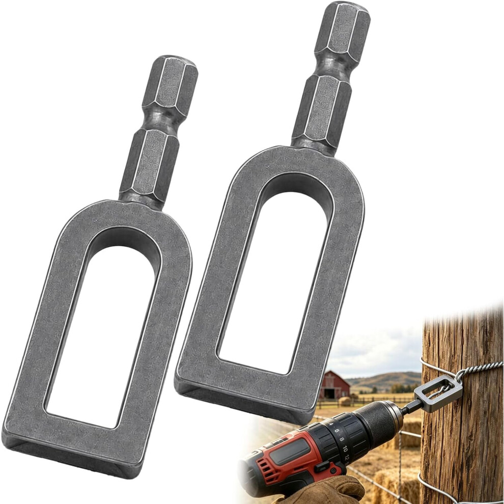 (A 2 Pcs, -) Heavy Duty Wire Twister Tool For Drill, Fence Repair Rebar Tying 5437706451211