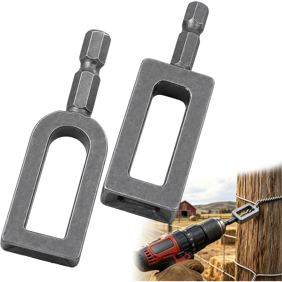 (A + B, -) Heavy Duty Wire Twister Tool For Drill, Fence Repair Rebar Tying 5437706451242