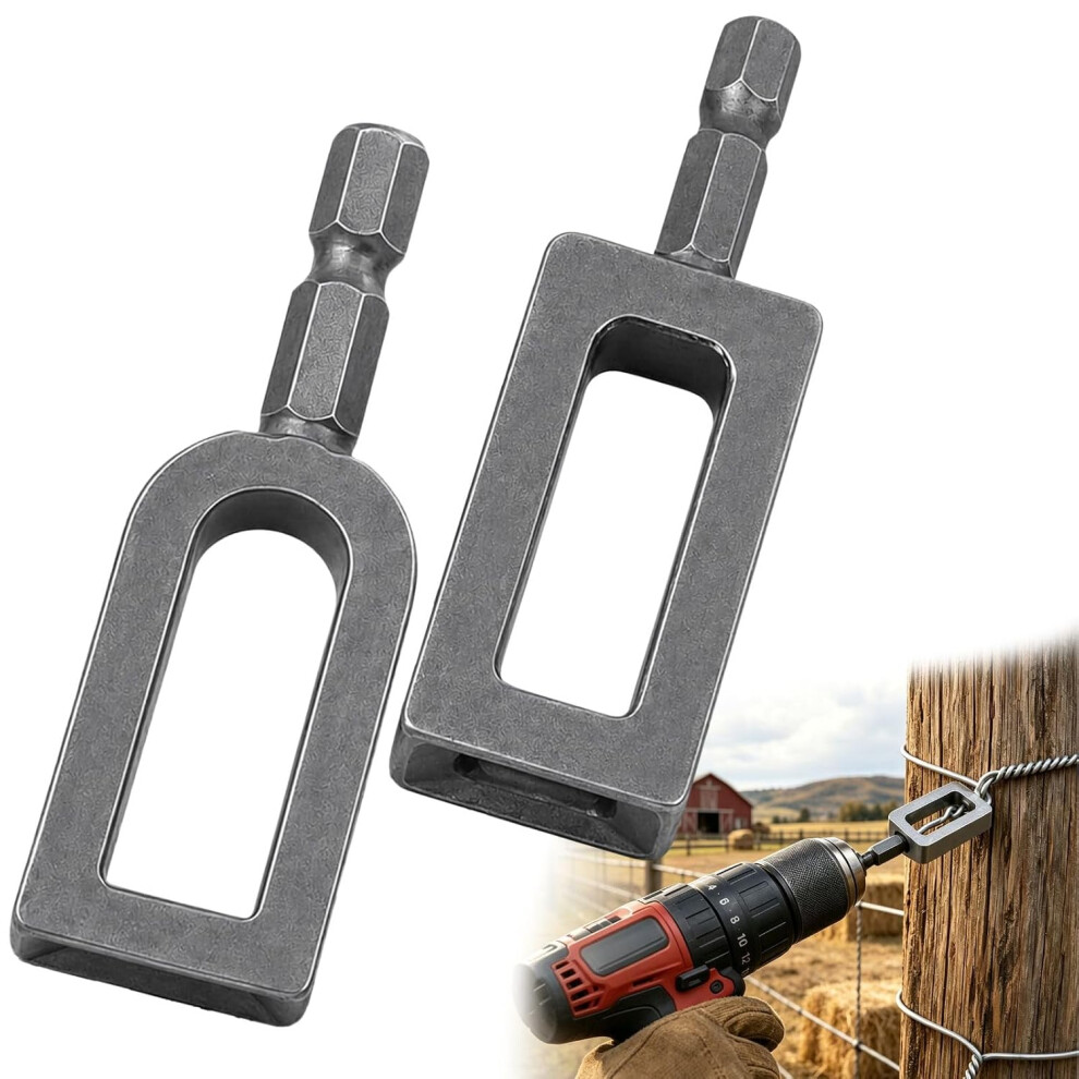 (A + B, -) Heavy Duty Wire Twister Tool For Drill, Fence Repair Rebar Tying 3Pcs 5437706451419