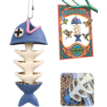 (10.6in 1pc, -) Visgraat Vogelvoeder - Creatief Hangend Vogelvoeder voor Tuin