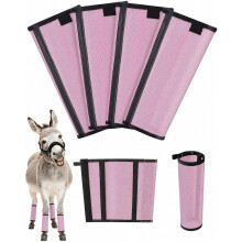 (Pink, -) Mini Esel Fliegenstiefel, Mesh, Nylon, 360, Rutschfest, 10-13HH, Pony, Maultier, Grün