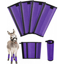 (Purple, -) Mini Esel Fliegenstiefel, Mesh, Nylon, 360, Rutschfest, 10-13HH, Pony, Maultier, Grün