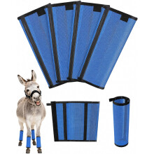 (Blue B, -) Mini Esel Fliegenstiefel, Mesh, Nylon, 360, Rutschfest, 10-13HH, Pony, Maultier, Grün
