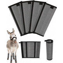 (Gray, -) Mini Esel Fliegenstiefel, Mesh, Nylon, 360, Rutschfest, 10-13HH, Pony, Maultier, Grün