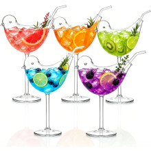 (5PCS, -) 2026 Vogelmartini Glazen - 5.4 oz Kristallen Cocktailglazen