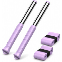 (Purple*2PC, -) Badminton Swing Trainer, Magnetic Resistance Sound Feedback