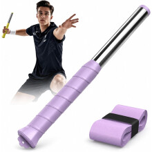 (Purple, -) Badminton Swing Trainer, Magnetic Resistance Sound Feedback