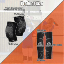Volleyball Knee Pads And Volleyball Arm Sleeves, Volleyball Accessories Gear with High Protection Pad Volleyball Kneepads Thumb Hole Arm Sleeves for W