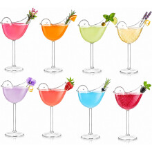 (8PCS, -) 2026 Vogelmartini Glazen - 5.4 oz Kristallen Cocktailglazen