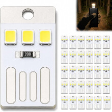 (30PCS-White, -) Mini USB-valo, 3-LED-pistokelamppu varavirtalähteelle leirintäkäyttöön