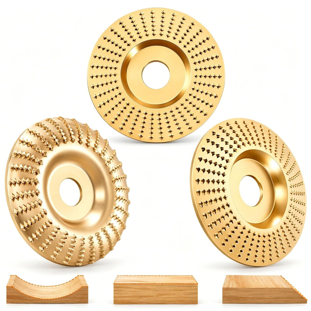 (3Pc, Aperture-0.86In) 3Pcs Tungsten Carbide Angle Grinder Polishing Pad, Wood Sanding Disc 5437706459514