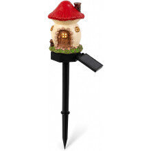 (C, -) Zonne-energie Sprookjes Paddestoel Tuinlampen - Hars Lamp