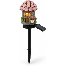 (E, -) Zonne-energie Sprookjes Paddestoel Tuinlampen - Hars Lamp